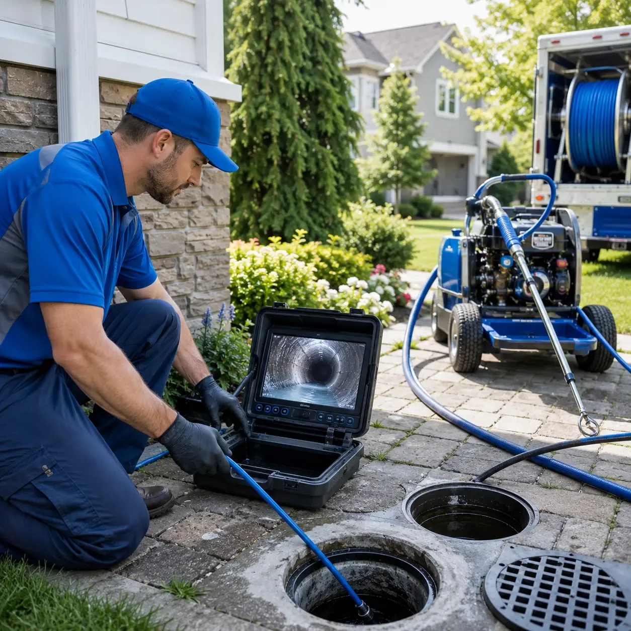 Outdoor drain cleaning professionals serving Keyesport, IL